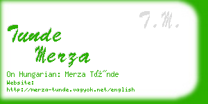 tunde merza business card